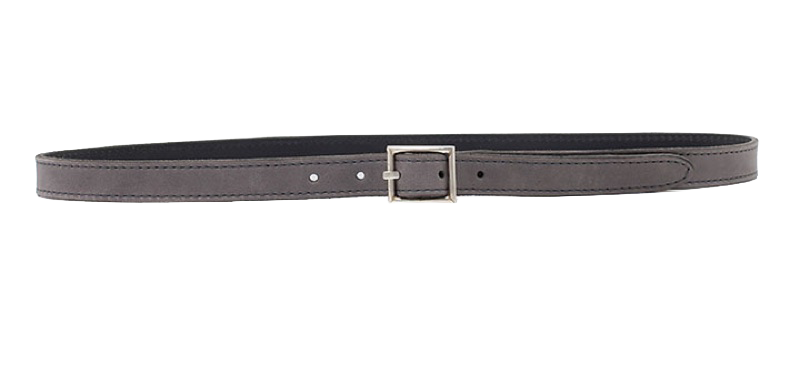 Dornschließengürtel / Sterlingsilber 925/000 handgeschmiedet / Kalb, Rind kaschiert / bombiert — Gürtel
