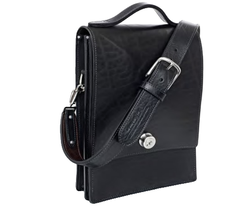 Business Tasche, Büffelleder, Edelstahl — Taschen